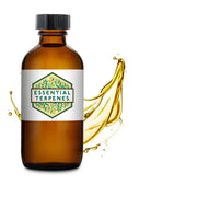 Brown bottle labeled 'Essential Terpenes' with a droplet effect on a white background
